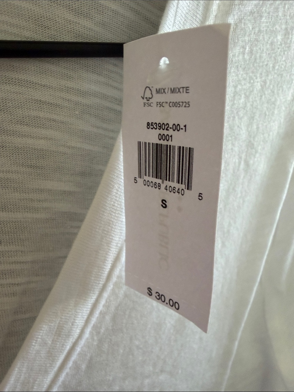Basic White V-Neck Tee - Picture 5 of 6